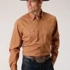 Roper Men's Performance Solid Caramel
