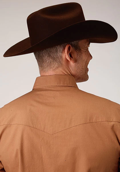 Roper Men's Performance Solid Caramel - Image 3