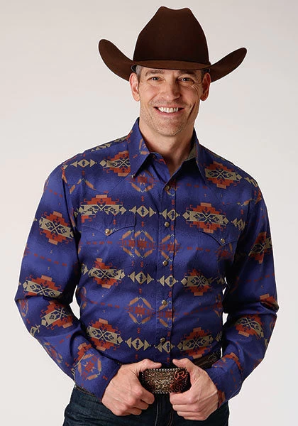 Roper Men's Night Aztec Print