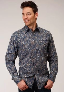Roper Men's River Paisley Print - Print