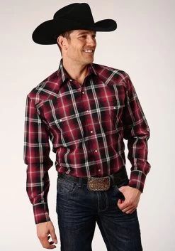 Roper Men's Plaid Red