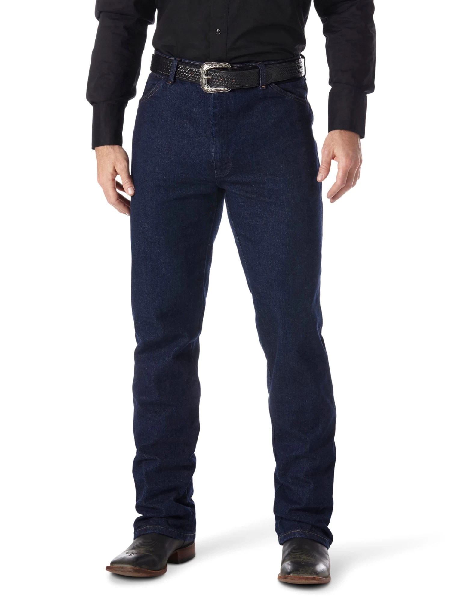 WRANGLER MEN COWBOY CUT STRETCH REG FIT-NAVY