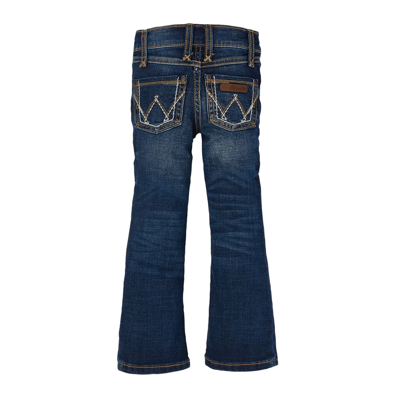 WRANGLER GIRLS PREMIUM PATCH LOW RISE JEANS - MEDIUM BLUE - Image 2