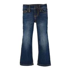 WRANGLER GIRLS PREMIUM PATCH LOW RISE JEANS - MEDIUM BLUE