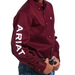 Ariat Boys Team Logo Twill Shirt