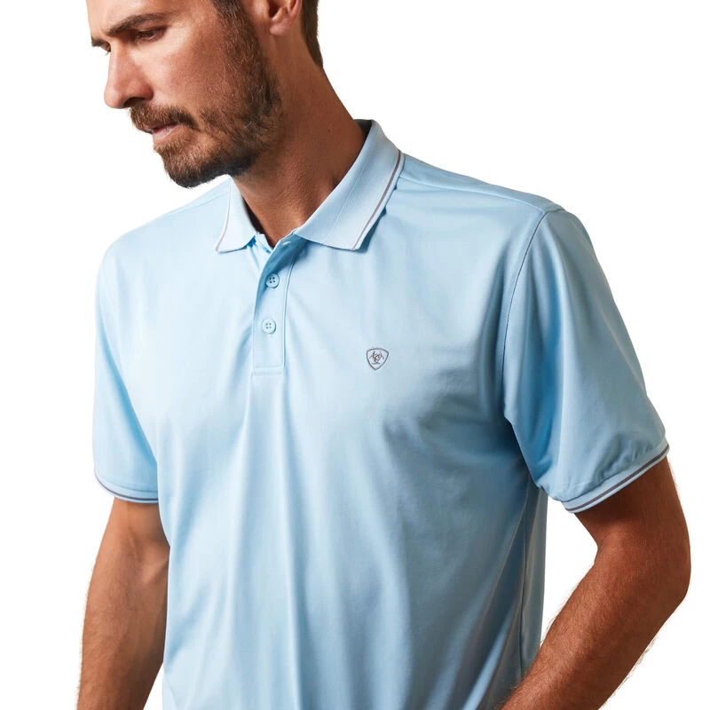 Ariat Mens Logo Fitted Polo - Image 2
