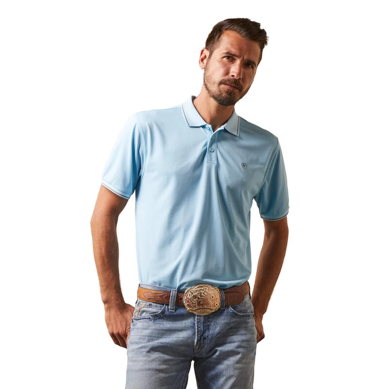 Ariat Mens Logo Fitted Polo