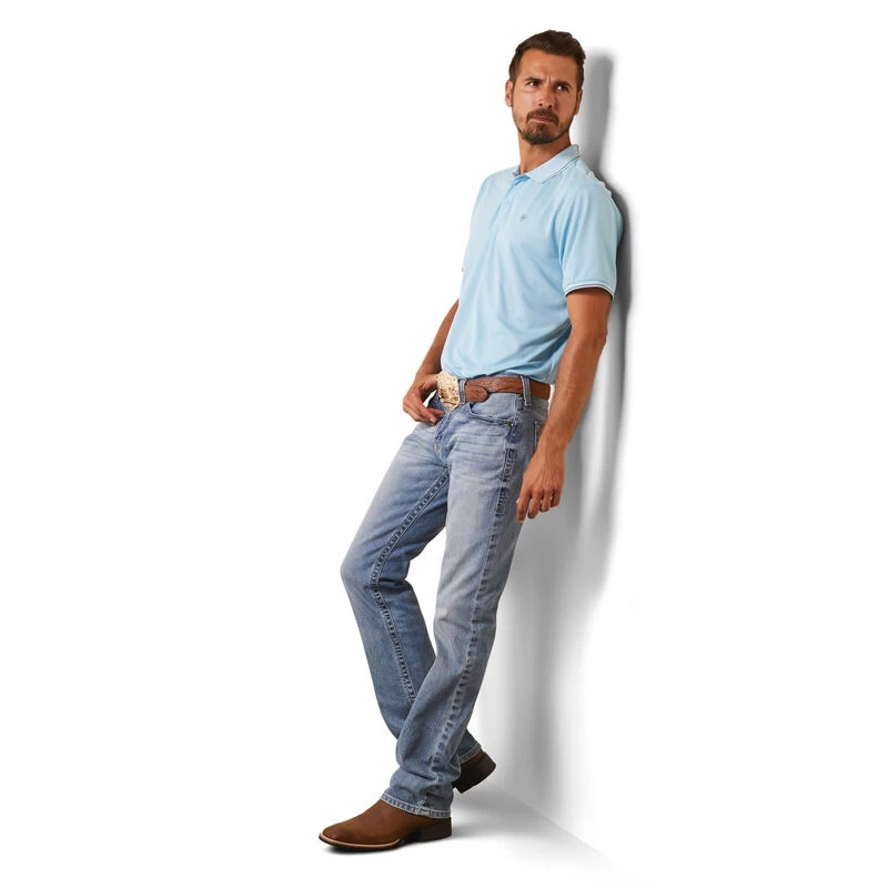 Ariat Mens Logo Fitted Polo - Image 4