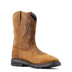 Ariat Mens Sierrs Shock Shield Waterproof Work Boot