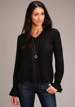 Stetson Womens Blouse Black