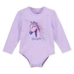WRANGLER BABY GIRL BODY SUIT - PURPLE