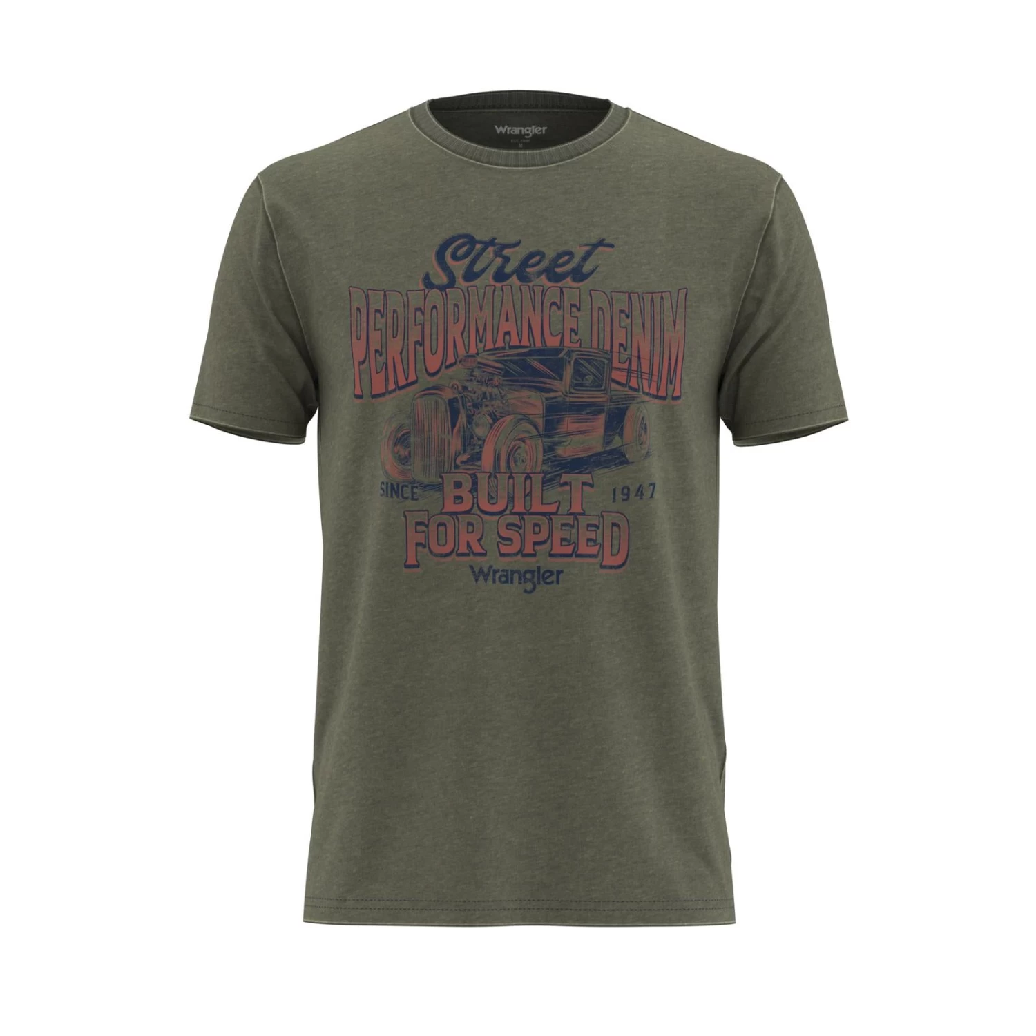 WRANGLER SHORT SLEEVE GRAPHIC TEE - SAGE HEATHER