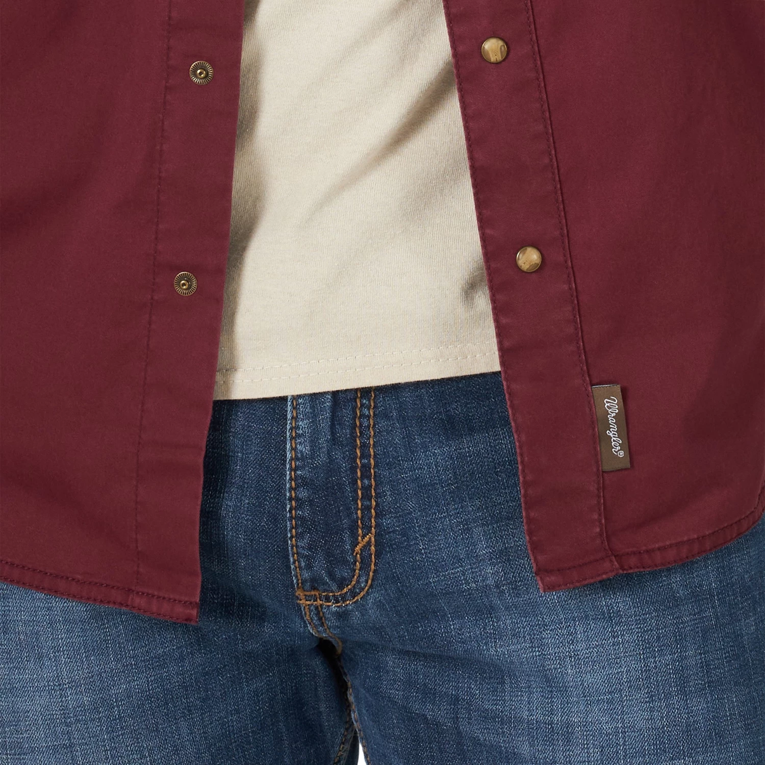 Wrangler Retro Premium Modern Fit - Wine - Image 4