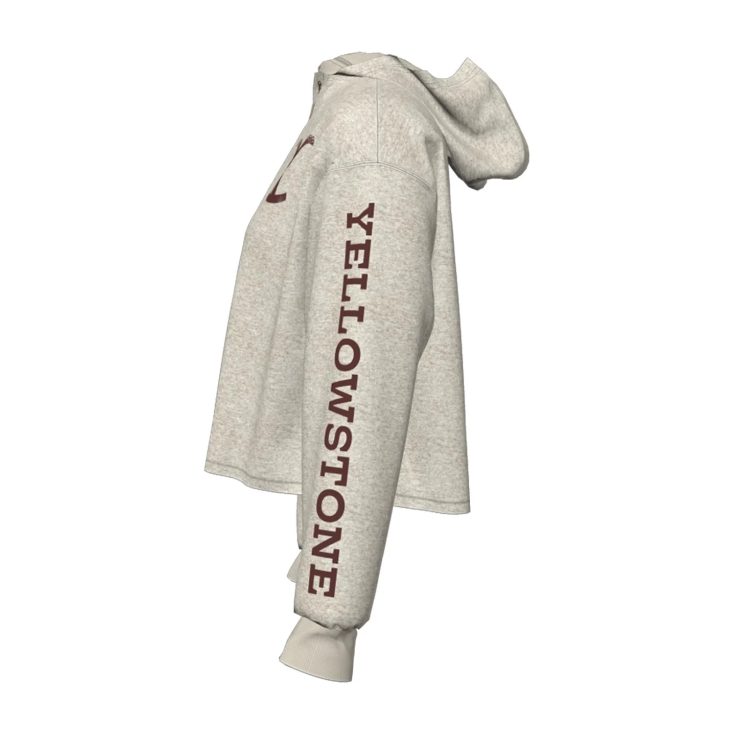 WRANGLER YELLOW STONE GRAPHIC HOODIE OATMEAL HEATHER - Image 2