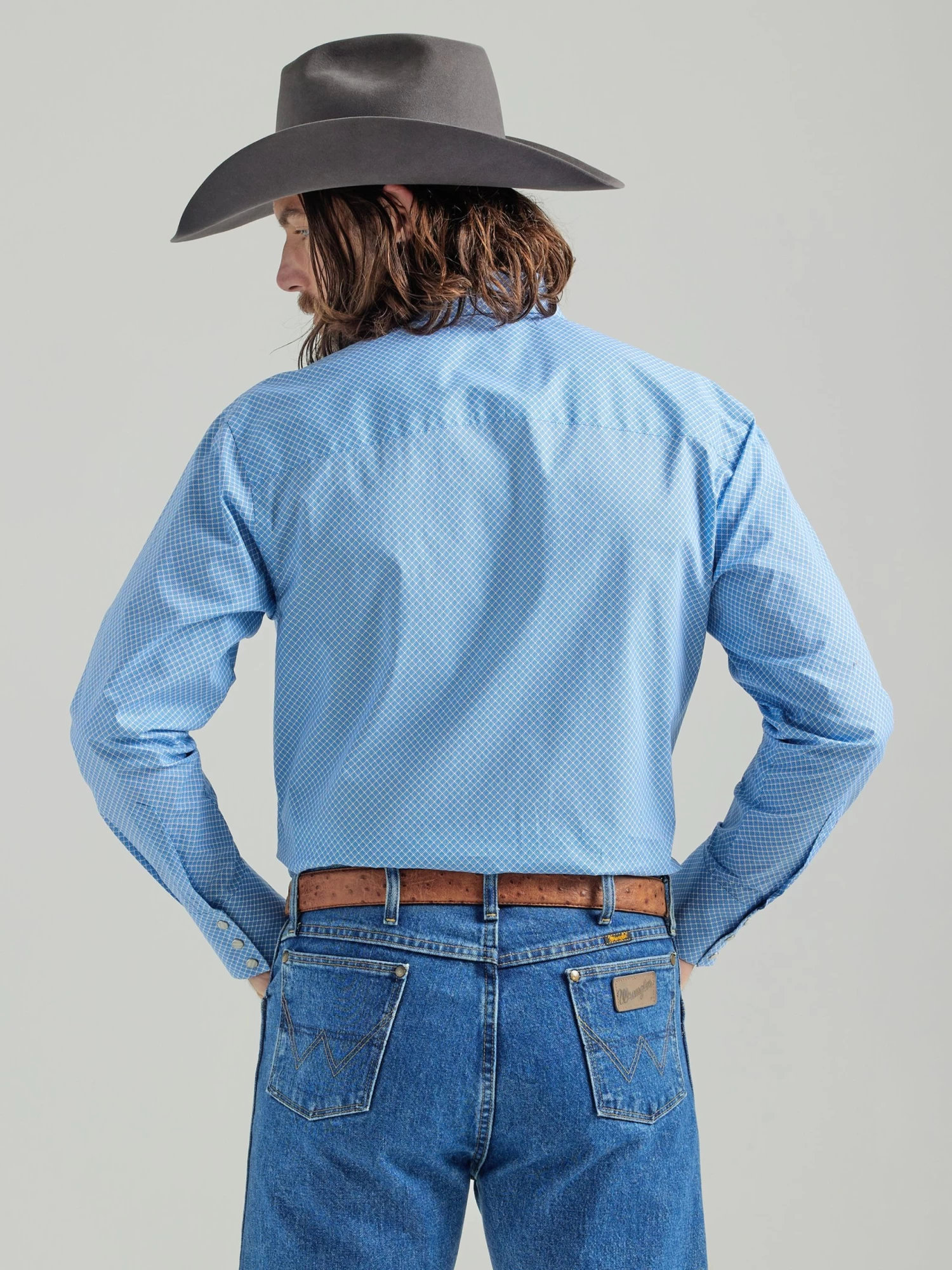 Wrangler Mens George Strait Troubadour - Baby Blue - Image 2