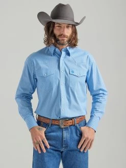 Wrangler Mens George Strait Troubadour - Baby Blue