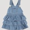 Wrangler Little Girls Ruffle Denim Skirtall - Leah