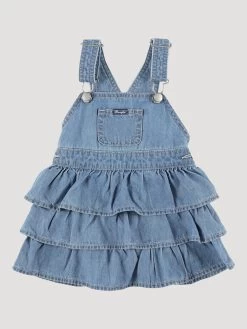 Wrangler Little Girls Ruffle Denim Skirtall - Leah