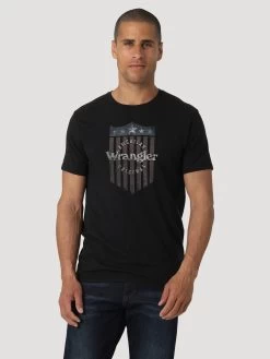Wrangler Shield American Original T-shirt - Jet Black