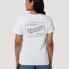Wrangler Womens Electric Logo Slim Fit Tee - Marshmallow Heather