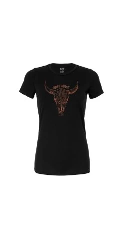 Hallie Tee Black Rust & Dust