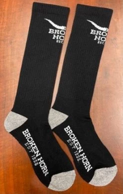 Broken Horn Over The Calf Sock