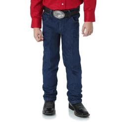 WRANGLER COWBOY CUT JEANS BOYS - PREWASHED INDIGO 1T-7