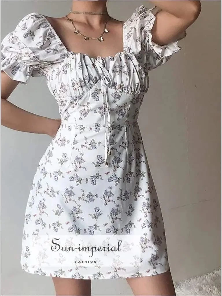 White Floral Dress