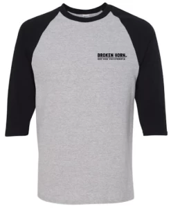 Broken Horn Logo Baseball Tee