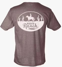 Rodeo Ranch Lone Cowboy Short Sleeve Heather Brown