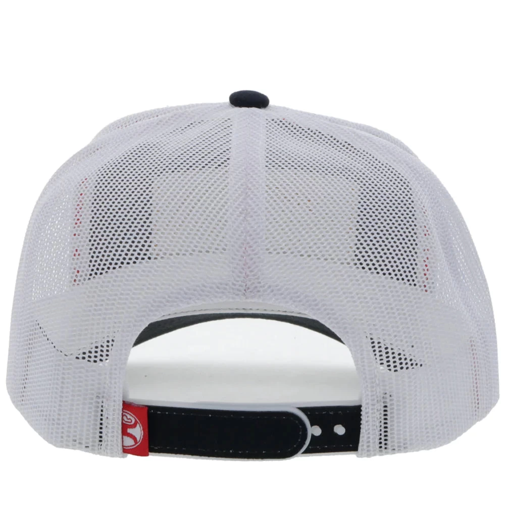Hooey Rank Stock Black/White W/Red & Yellow Trucker Cap - Image 2