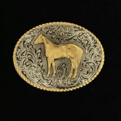 Nocona Men's Oval Buckle Standing Horse