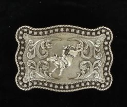 Nocona Men's Antique Silver Buckle