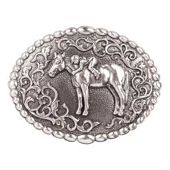 YOUTH OVAL HORSE BUCKLE FIRST LOVE