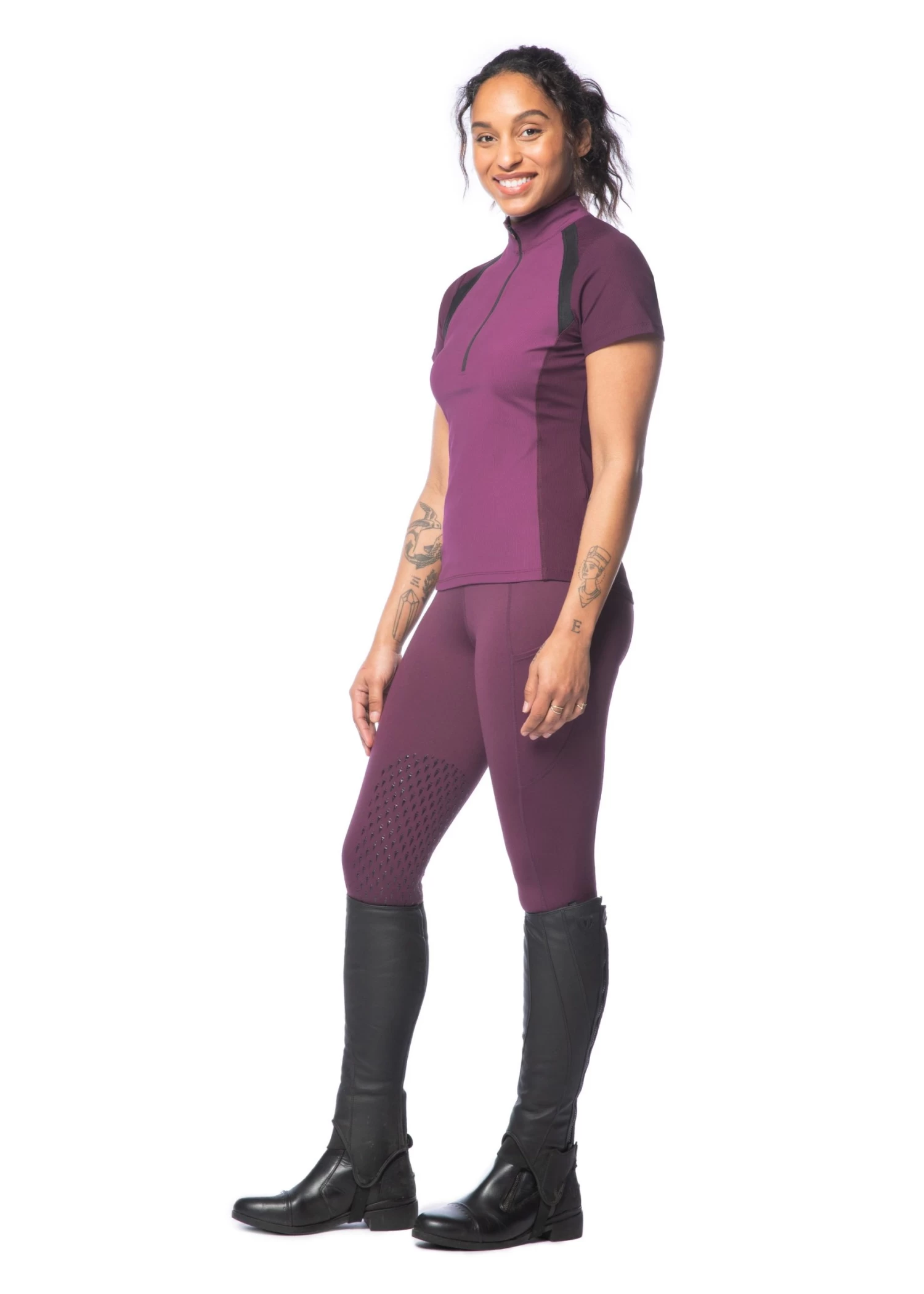 Free Style Knee Patch Tight - Rasin - Image 3