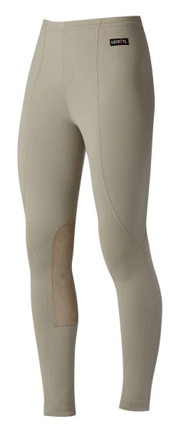 Kids Performance Knee Patch Tight - Tan