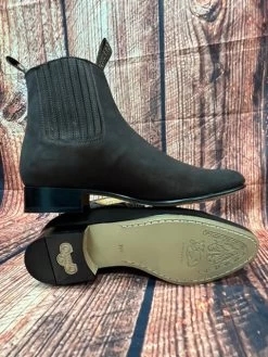 Besserro Botin Leather Sole Nobuck Tobaco