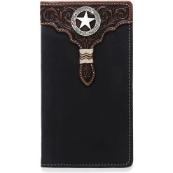 Black/Tan Lone Star Checkbook