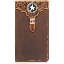 Brown Tan Lone Star Checkbook