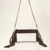 Angel Ranch Crossbody Fringe Brown
