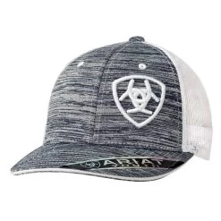Ariat Youth Snap Back Heather Offset Logo