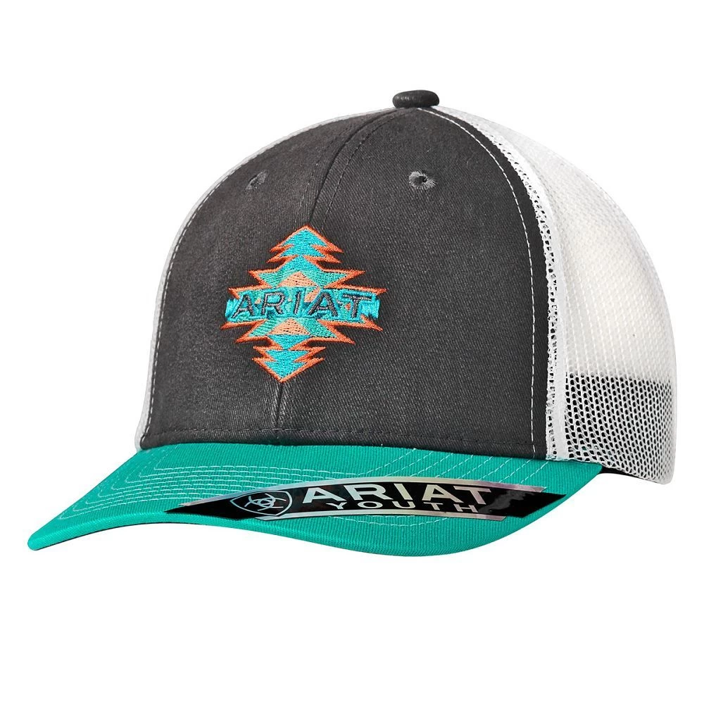 Ariat Youth Snap Back Aztec Logo