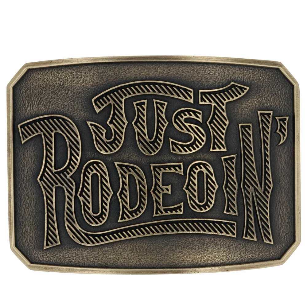 Montana Silversmiths Dale Brisby Just Rodeoin' Attitude Buckle