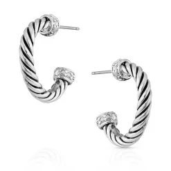 Montana Silversmiths Hooped On A Rope Earrings