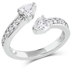 Montana Silversmiths Hearts Spooning Ring