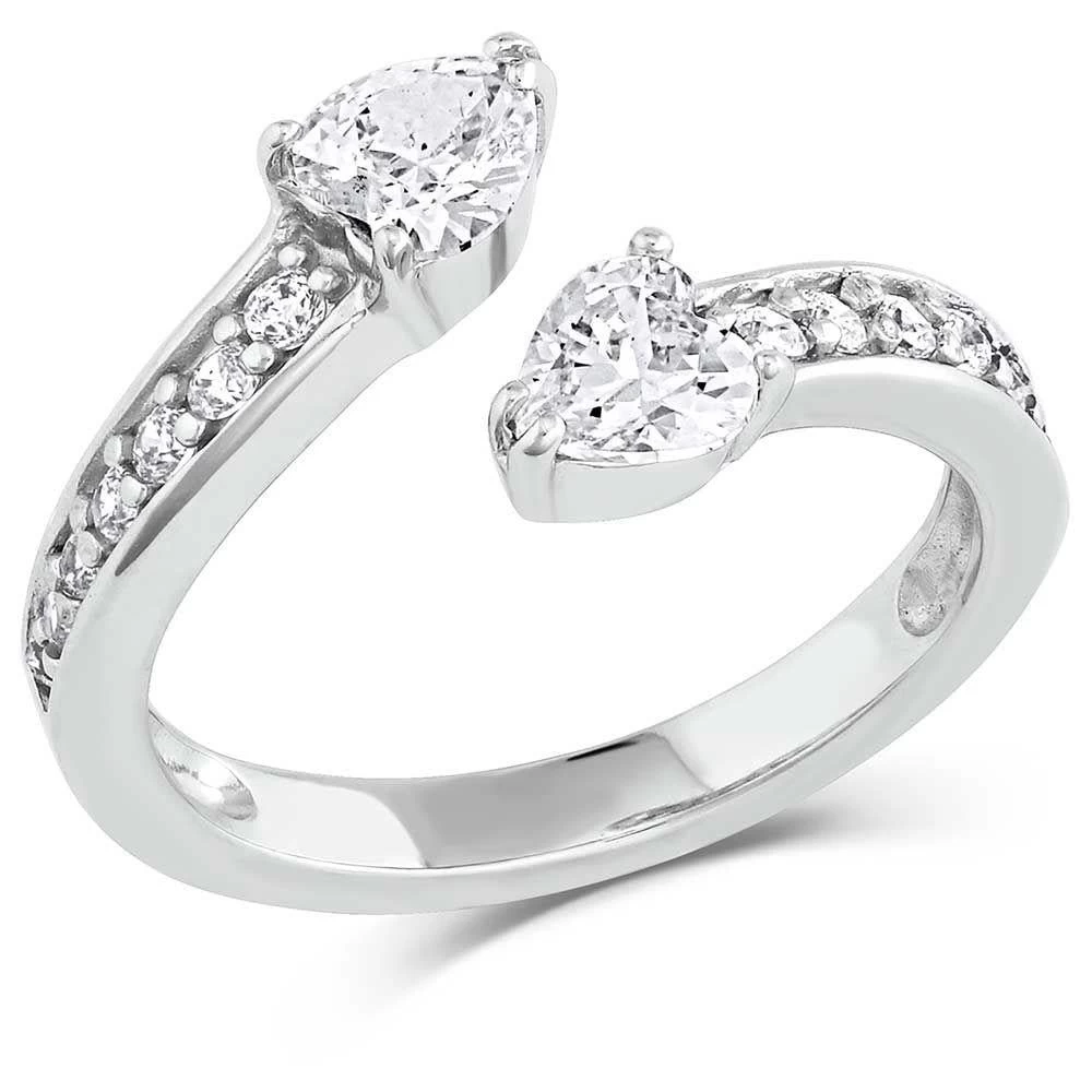 Montana Silversmiths Hearts Spooning Ring