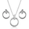 Montana Silversmiths CrisCross Jewelry Set