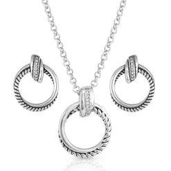 Montana Silversmiths CrisCross Jewelry Set