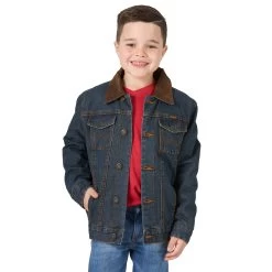 WRANGLER BOYS BLANKET LINED DENIM JACKET