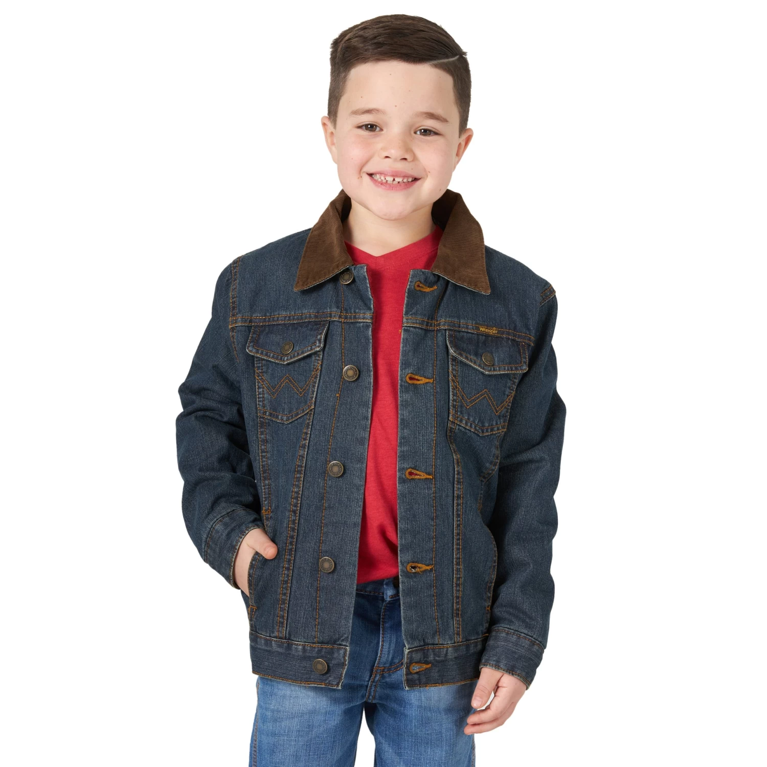 WRANGLER BOYS BLANKET LINED DENIM JACKET